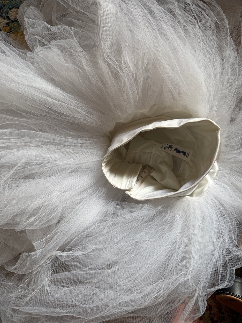 Girls White Tulle Ballet Tutu Skirt - Elegant Dance Accessory